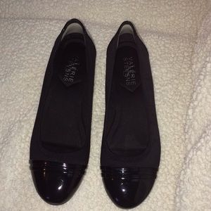 Valerie Steven dressy black wedges - Sz 11